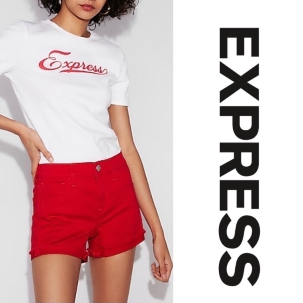 NWT EXPRESS Mid-Rise “Shortie” Shorts